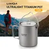 Ultraľahký 750ml titánový hrniec Prenosný titánový hrnček Náhľad obrázku produktu 4