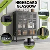 Mein-Regal Highboard Glasgow aus Metall Beistellschrank 2 Produktbild-Vorschau 2