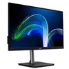 A black Acer monitor with a gray stand is shown against a white background. The monitor screen displays a blue and green abstract image. Produktbild-Vorschau