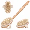 Massagebürste Trockenbürste Körperbürste mit Stiel 44 cm Produktbild-Vorschau 6