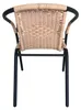 Aga Gartenstuhl RATAN Dunkelgrau/Beige Produktbild-Vorschau 2