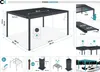 PIANA 4x3m selbsttragende bioklimatische Pergola aus grauem Produktbild-Vorschau 2