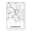 MuchoWow® Mauspad Mousepad Karte - Schwerin - Stadtplan - Produktbild-Vorschau 1