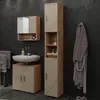 Badschrank Vicco Irma Beige 30 x 192 cm, Model 58295 Produktbild-Vorschau 3