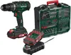 A cordless drill set with accessories, battery, and charger. Produktbild-Vorschau