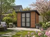WPC Gartenhaus Modell FineLine 8,4 m² Teak Produktbild-Vorschau 5