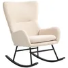 HOMCOM Fauteuil à bascule, chaise à bascule, avec assise de Voir les images du produit 1