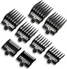 A collection of black hair clipper guards arranged on a white background. Produktbild-Vorschau