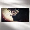 Küche Wohnzimmer Wand Leinwand Uhr 60x30 Gemälde Religiöse Produktbild-Vorschau 2
