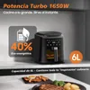 Freidora de aire 6L con ventana de visualización, freidora Vista previa de la imagen del producto 4