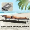 Outsunny Sonnenliege klappbar Gartenliege mit Kopfkissen, Produktbild-Vorschau 7
