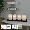 Bougies en cire LED 'May', set de 4, blanc Voir les images du produit 13