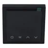 A black thermostat with a digital display and three buttons on a white background. Voir les images du produit