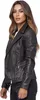 Tazzio Damen Lederjacke F506 Braun M Produktbild-Vorschau 2
