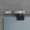 Mai & Mai Glasschiebetür komplettset Schwarz 5-Milchglas Produktbild-Vorschau 3