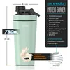 Arendo Protein Shaker Edelstahl, Eiweißshaker 750 ml, Produktbild-Vorschau 2