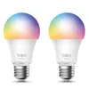 Two smart light bulbs with multicolor light. Produktbild-Vorschau