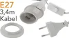 ChiliTec Netzkabel mit Schalter und E27 Fassung 1,4m + 2m Náhľad obrázku produktu 9