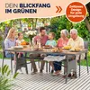 CASARIA® Polyrattan Gartentisch Ablage FSC®- zertifiziertes Produktbild-Vorschau 7