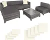 Rattan Lounge mit Aluminiumgestell für 4 bis 5 Personen Produktbild-Vorschau 1