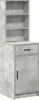 vidaXL Credenza alta in finto cemento grigio 40 x 40,5 x Anteprima dell’immagine prodotto 2