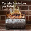 CASABEL Braciere Pellet & Granuli Spesso, 20cm, Cap. 3kg, Anteprima dell’immagine prodotto 3