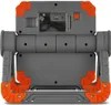 The back of a portable LED work light with a charging cable and USB port visible. Produktbild-Vorschau