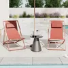 home24 Liegestuhl - 2er-Set - Stahl / Polyrattan Produktbild-Vorschau 1