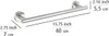 WENKO Handtuch Halter Edelstahl matt Stange Badetuch 40cm Produktbild-Vorschau 4