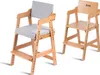 Ezebaby Babyhochstuhl, Holzhochstuhl mit Kissen, für Kinder Produktbild-Vorschau 1