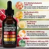 B12 B6 B1 Niacin + Folate Vitamin Komplex Tropfen - Vegan - Produktbild-Vorschau 5