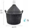 5L Glasgärballon mit Kunststoffkorb + Gärröhrchen aus Glas Produktbild-Vorschau 2