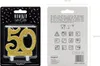 Złota świeczka urodzinowa "50" - idealny dodatek do Podgląd zdjęcia produktu 6