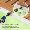 Blumfeldt Sumatra Teak Square, zahradní sprcha, hliník, Náhled obrázku produktu 5