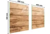 Plaque De Protection Des Vitres Pour Herd 85X52 Bois Voir les images du produit 2