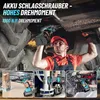 1000 Nm Akku Schlagschrauber, mit 2x 4.0Ah Lithium Batterie Produktbild-Vorschau 4