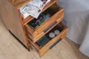 FineBuy stolik nocny z litego drewna sheesham 2 szuflady i Podgląd zdjęcia produktu 4