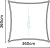 Platinum Sun & Shade Coolfit Sonnenschutztuch quadratisch, Produktbild-Vorschau 3