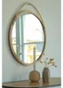 WISZĄCE LUSTRO Malo RATTANOWE naturalne 50cm boho Podgląd zdjęcia produktu 2