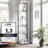 K-Möbel Glasvitrine stehend in Weiss (176x37x33 cm) mit 4 Produktbild-Vorschau 14