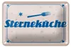 Blechschild Spruch 18x12cm Sterneküche Dekoration Produktbild-Vorschau 1