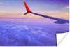MuchoWow® Poster Flugzeug - Flügel - Wolken 180x120 cm - Produktbild-Vorschau 1