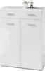 Schuhschrank - Weiß Hochglanz - B 122 cm - 2 Türen - 1 Produktbild-Vorschau 12