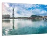 Wallario Wandbild Panorama des Hafens von Barcelona, Größe: Produktbild-Vorschau 2