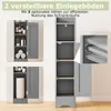 COSTWAY Mobiletto da toilette, mobiletto da bagno stretto, Anteprima dell’immagine prodotto 5