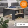 CASARIA Couchtisch mit Stauraum Holz-Grau Produktbild-Vorschau 2
