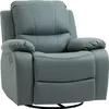 A gray recliner chair is shown against a white background. Podgląd zdjęcia produktu