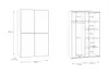 Furniture24 Schwebetürenschrank Ozulla OZLS722X10-120 Produktbild-Vorschau 3