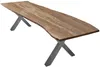 Esstisch Baumkante massiv Akazie natur 280 x 100 silber Produktbild-Vorschau 2