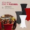 DETEX Stehtischhussen 80-85cm Bordeaux Rot Produktbild-Vorschau 6